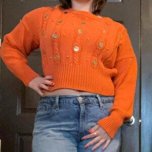 Vintage Croquet Club Cropped Sweater